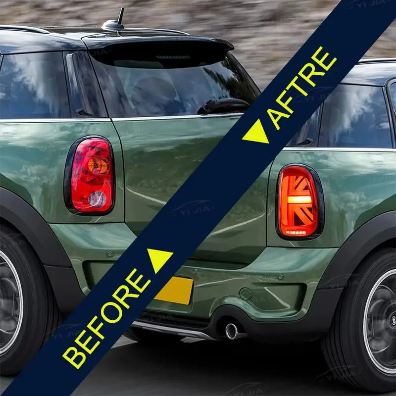 Gruppo Luci Posteriori a LED per Mini Cooper Countryman R60 2010‑2016 con DRL, Indicatore di Direzione Sequenziale, Luce di Frenata, Retromarcia e Fendinebbia
