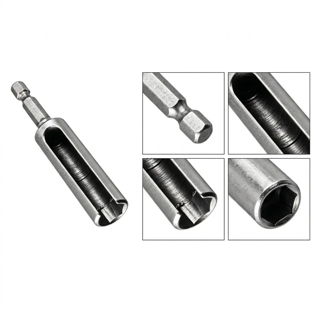10mm Nut Driver 1/4 Inch Quick Change Hex Shank Socket Wrench Bit For Electric Screwdriver Cabinet Machine Assembly Tool