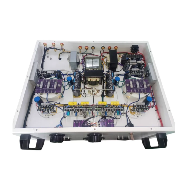 NEW 45W*2 FU5 805 Amplifier  High-power Class-A Single-ended Tube Amplifier With VU Meter WE Style White Iron Chassis