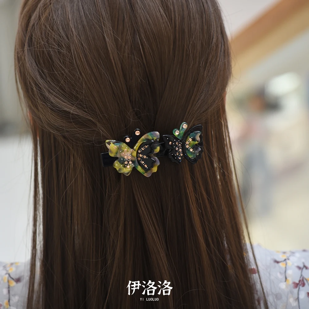 Women hedwear cute hair clip for girls butterfly hair barrettes rhinestone hair accessories for women