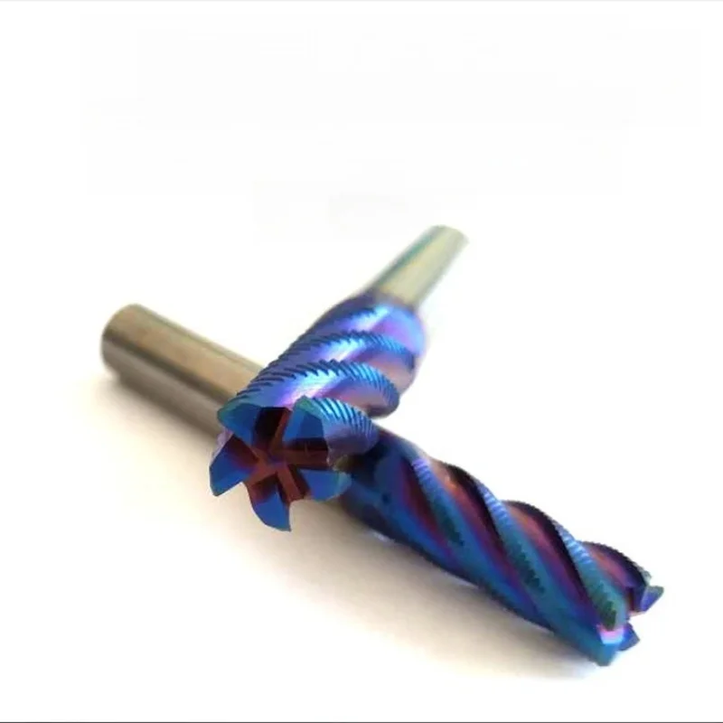 

HRC65 D6 8 10 12 14 16 18 20MM 5Flutes Tungsten Solide Roughing End Mills Spiral Bit Milling Tools Carbide CNC Router bits