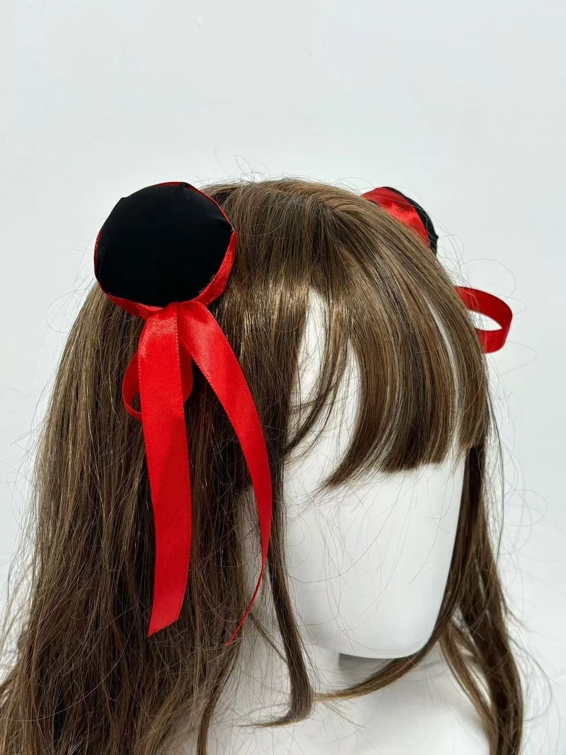 여성 하라주쿠 Steampunk Anime Bun Headwear 귀여운 Nezha 국립 스타일 헤어 클립 액세서리 Y2K 로리타 걸스 고딕 머리핀