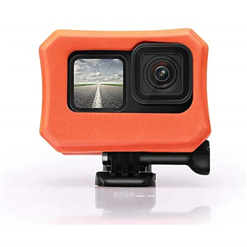 Orange Floaty Case for GoPro Hero 12 11 10 9 Black Camera Accessories Diving Floating Protective Cover for Go Pro 10 9