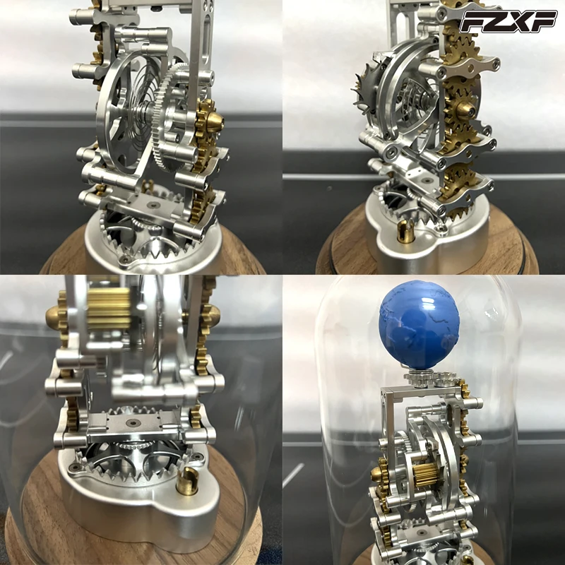 โมเดลโลหะจักรกลสร้างสรรค์ของโลกและดวงจันทร์ ของตกแต่งตั้งโต๊ะ ของขวัญ