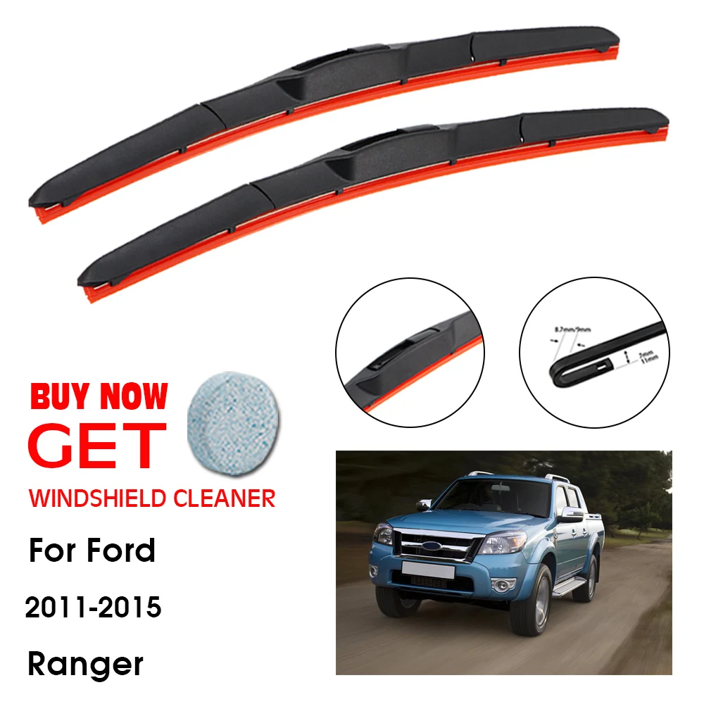 

Car Wiper Blade For Ford Ranger 24"+16" 2011-2015 Front Window Washer Windscreen Windshield Silica Gel Wiper Blades Accessories