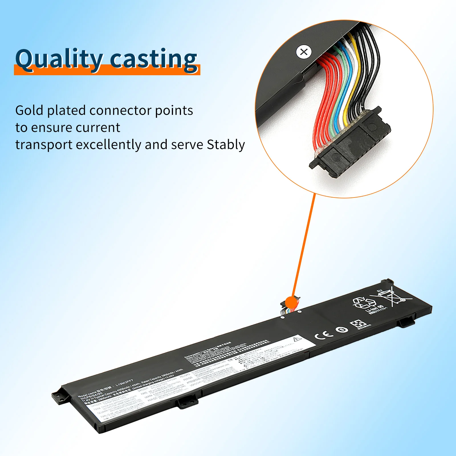 Bateria do portátil BVBH para Lenovo Ideapad Creator, série 5-15IMH05, jogos 3-15ARH05, 4000mAh, L19L3PF3, L19M3PF7, L19D3PF4