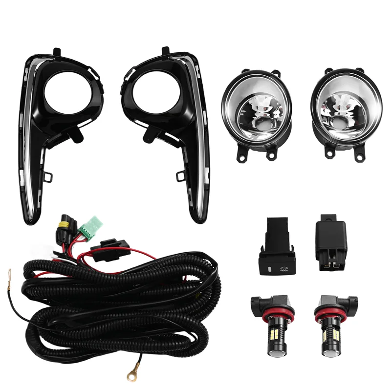 

A02Q-Набор противотуманных фар в сборе, светильник переднего бампера для Toyota Yaris 2018-2020, автомобильные аксессуары