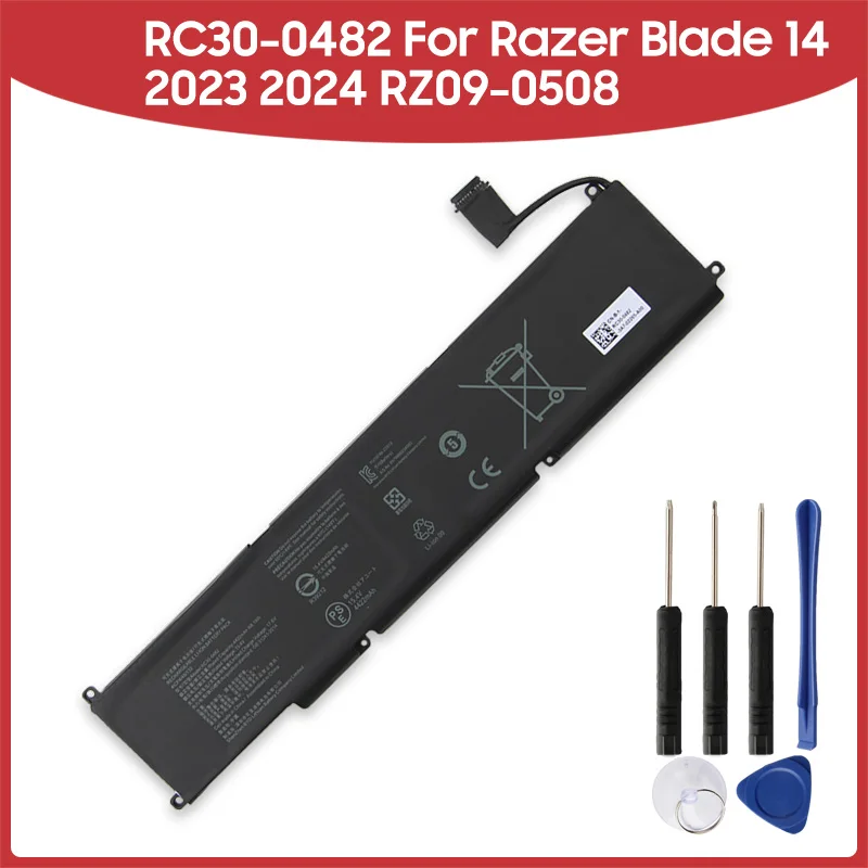 

Новая премиальная сменная батарея RC30-0482 для Razer Blade 14 2023 2024 RZ09-0508, 4422 мАч, 68.1 Вт·ч, длительный срок службы
