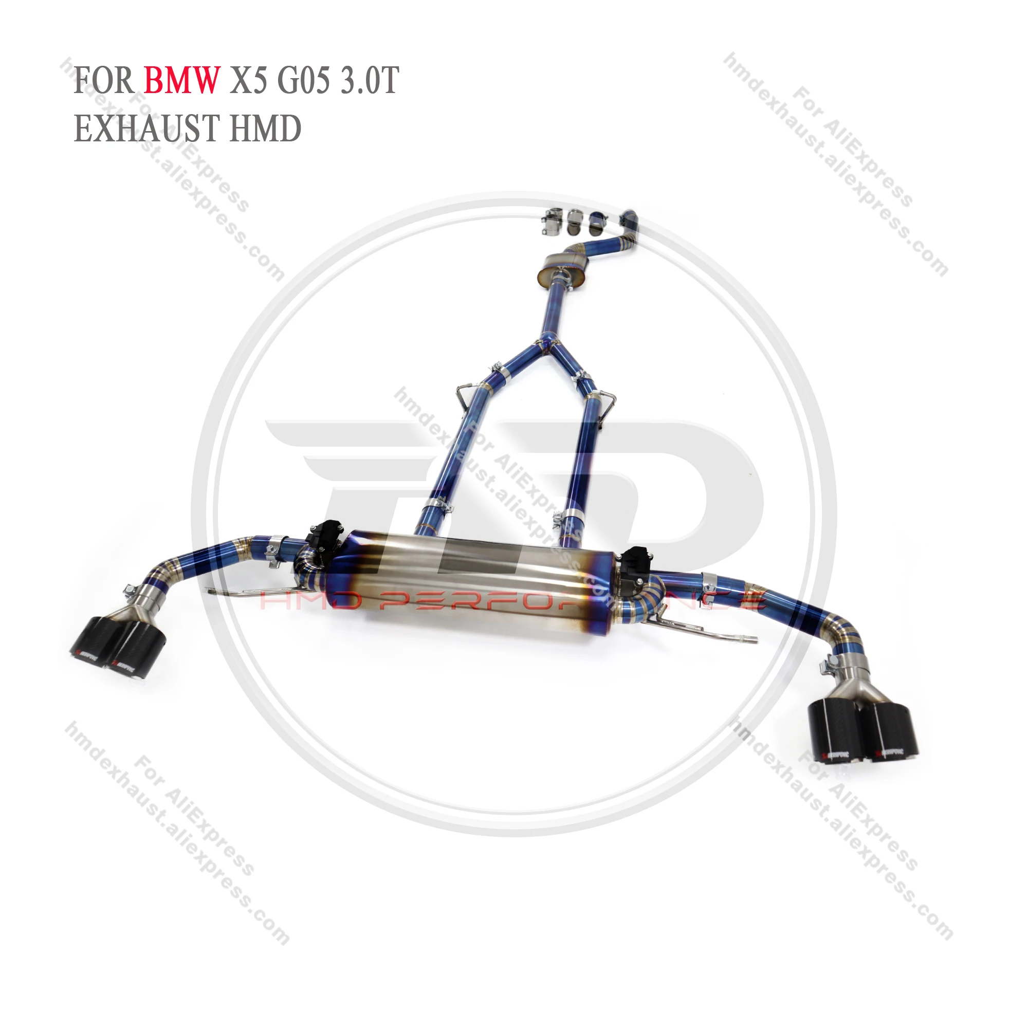 

HMD Titanium Exhaust System Performance Catback for BMW X5 X6 G05 G06 3.0T Muffler With Valve