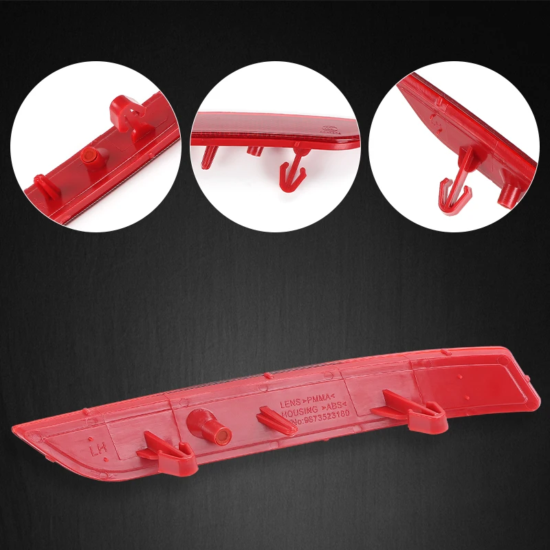 السيارات اليسار اليمين المصد الخلفي عاكس غطاء خفيف الكسوة لبيجو 508 2011 2012 2013 2014 مصباح تحذير أضواء الضباب لا لمبة