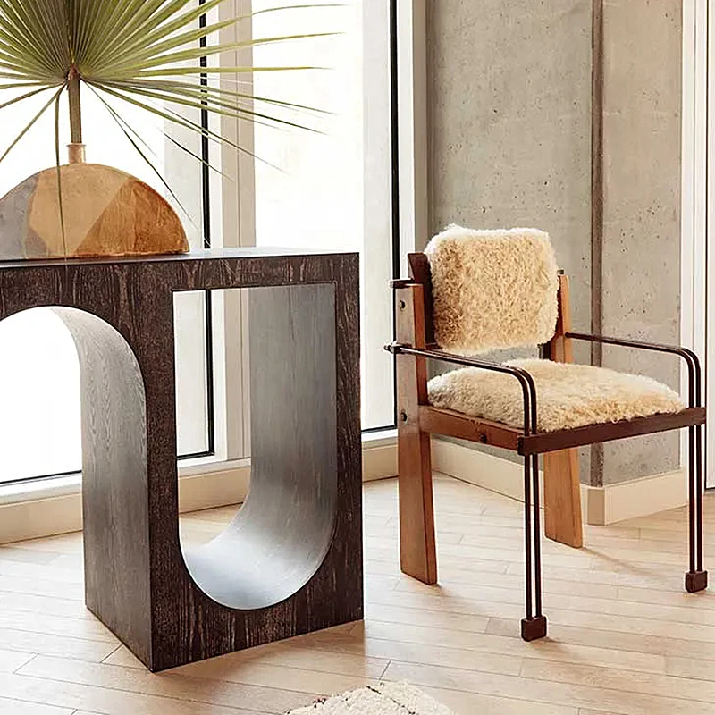 

xj-Scandinavian Handcrafted Solid Wood Dining Chair Linen Fabric Ergonomic Durable Eco-Friendly Design Living Bedroom Villa*