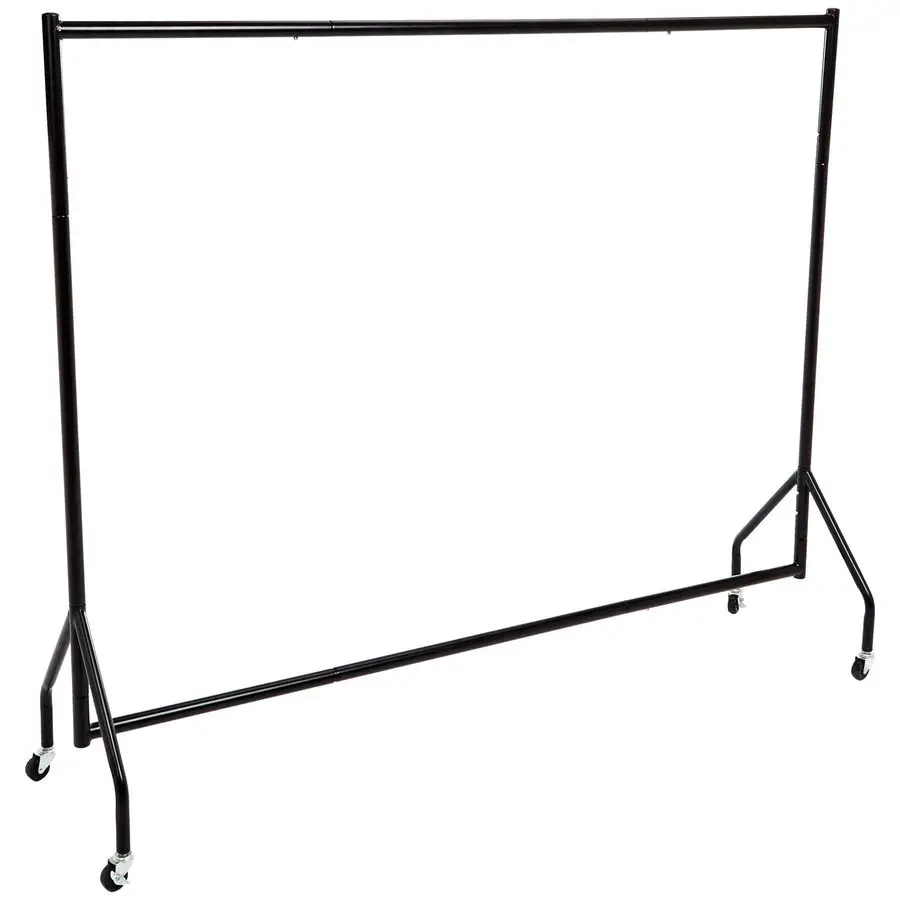 

Heavy Duty Rolling Garment Rack, Hanging Clothes Organizer Rail for Display and Storage, 1.82 x 1.52 m, Black