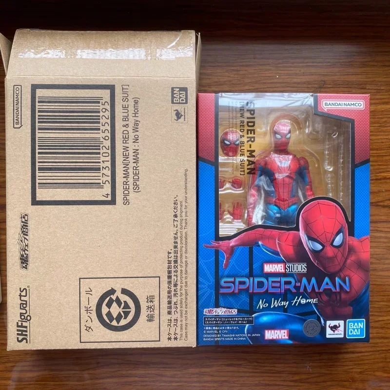 

Genuine S.h.figuarts Spider-man Action Figure New Red & Blue Suit (spider-man: No Way Home) Collectible Pvc Model Gk Toys Doll