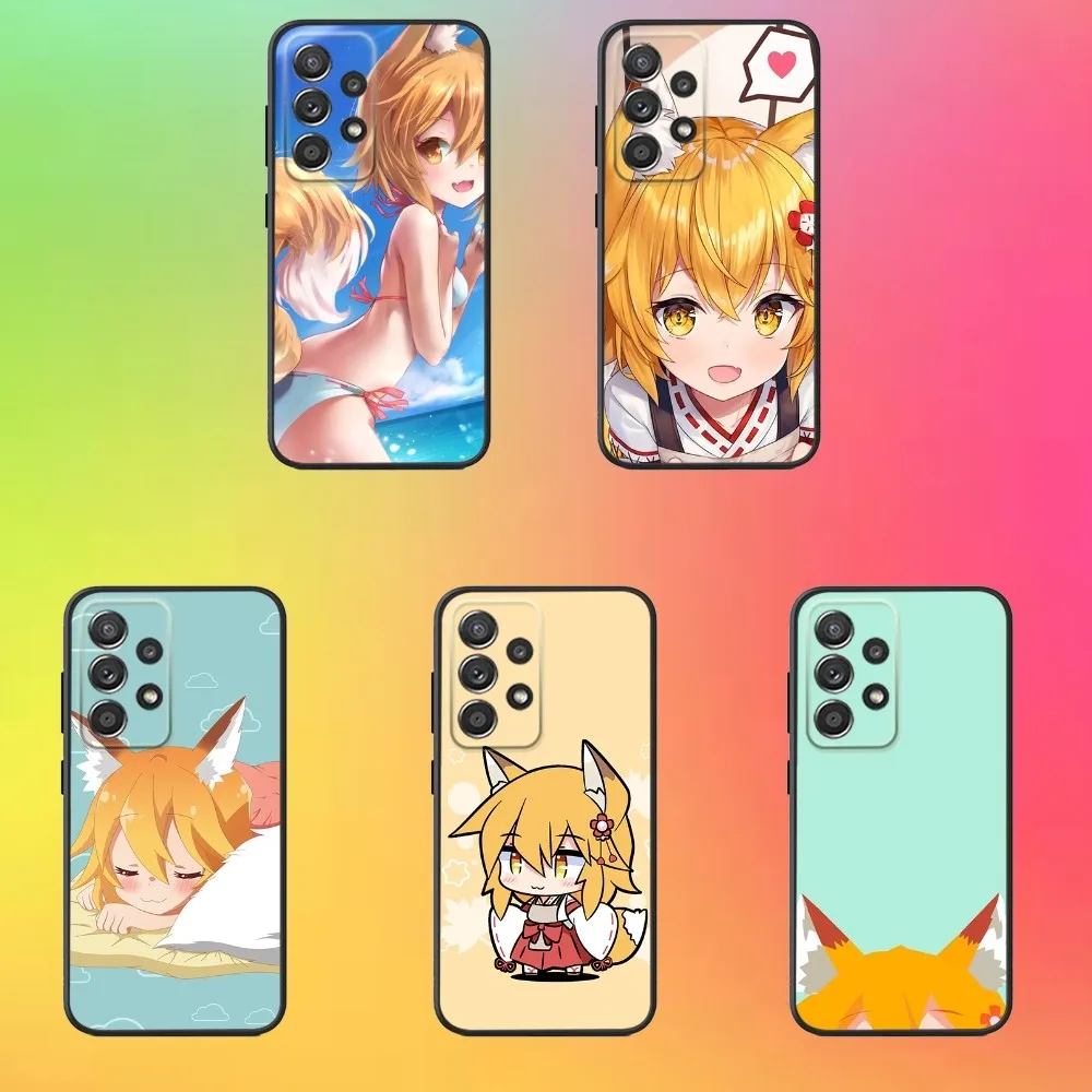 

Helpful Fox Senko San Phone Case For Samsung S25,S24,S21,S22,S23,S30,Ultra,S20,Plus,Fe,Lite,Note,10,9,5G Black Cover