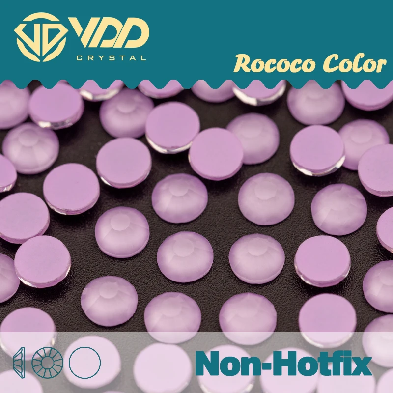 VDD SS6-SS30 326 Rococo-Lt.Purple Glas-Strasssteine, Kristall-Flachsteine, Glitzersteine, Nagelkunst-Zubehör, DIY-Basteldekoration – Detail 1