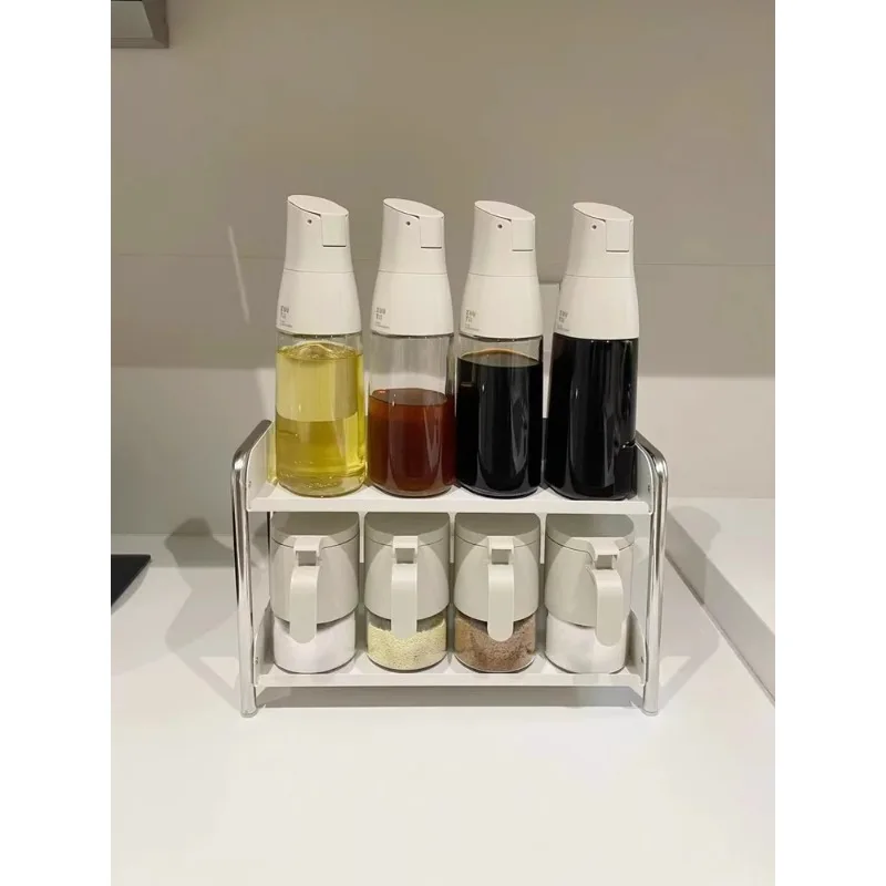 

ZUUTII × Cloud living seasoning storage rack, stainless steel kitchen countertop, oil bottle, seasoning storage rack