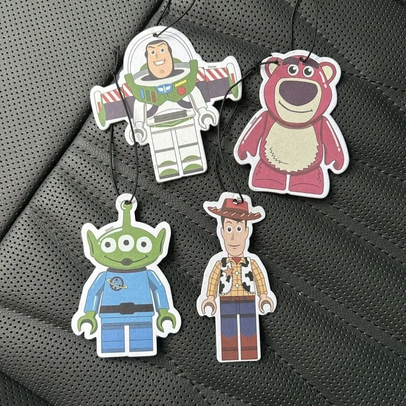 Cartoon Animation Woody Buzz Lightyear Strawberry Bear Three-Eyed Aromatherapy Portable Car Ornament Deodorizing Aromatherapy