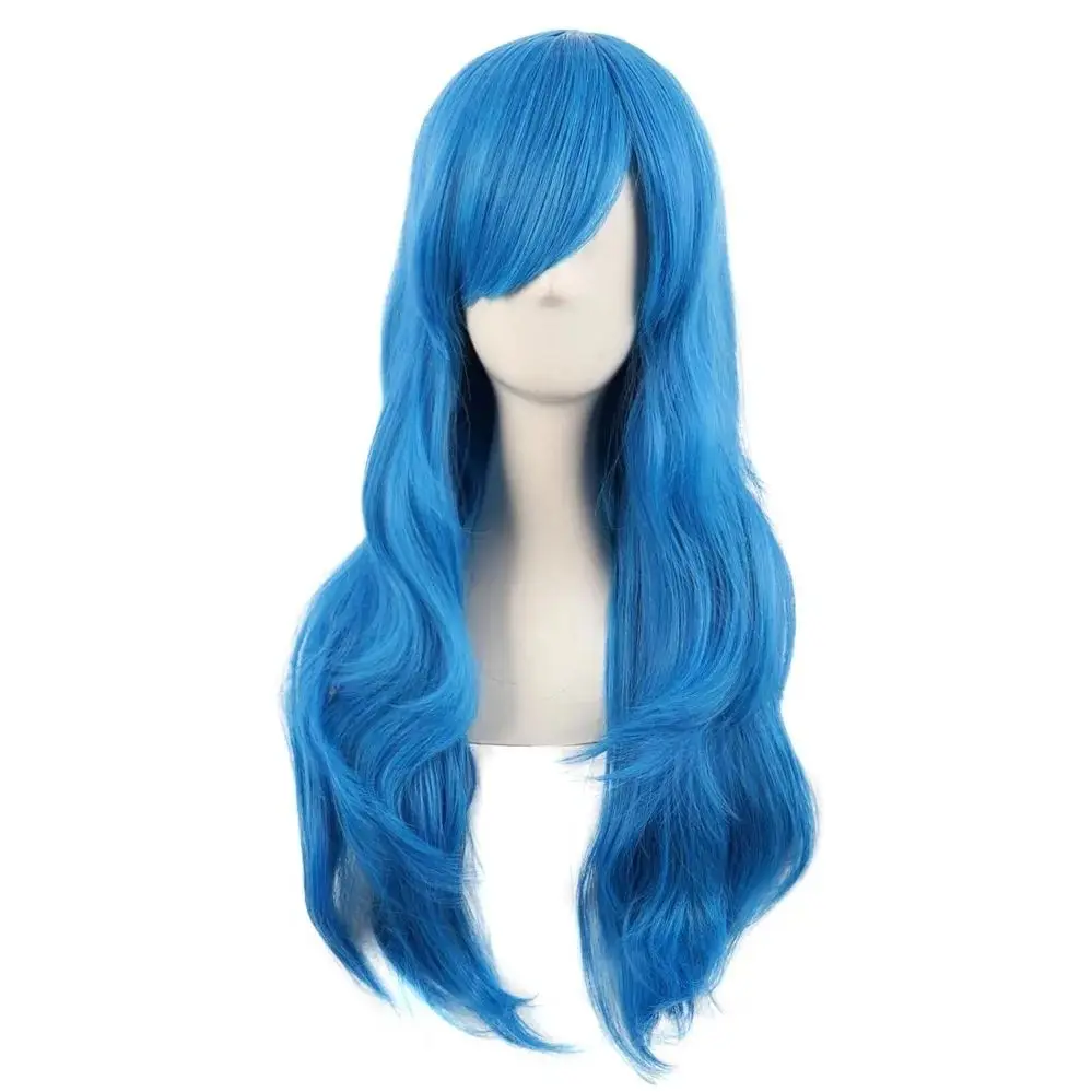 

28" 70cm Long Curly Hair Ends Costume Cosplay Wig