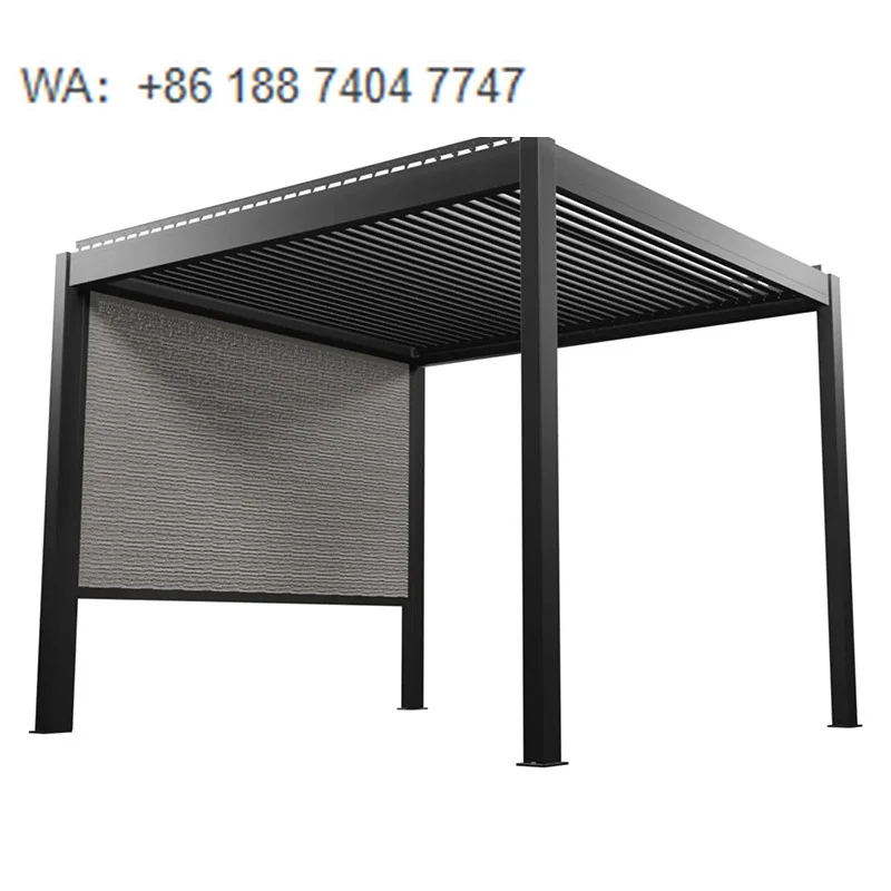 

Metal Motorized Bioclimatic Aluminum Pergola Outdoor Waterproof Roof