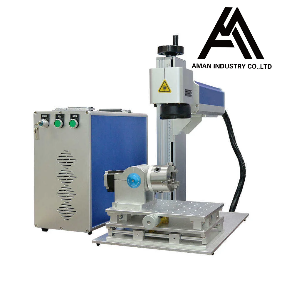 AMAN 3 Years Warranty IPG JPT Raycus Laser Source Decoration Marking Machine Fiber Module  Head 50W   Stone