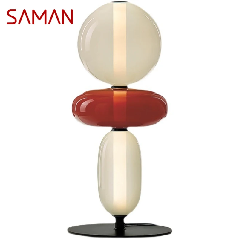 

SAMAN Contemporary Table Lamp Nordic Fashionable Living Room Bedroom Personality Creative LED Decoration Desk Light