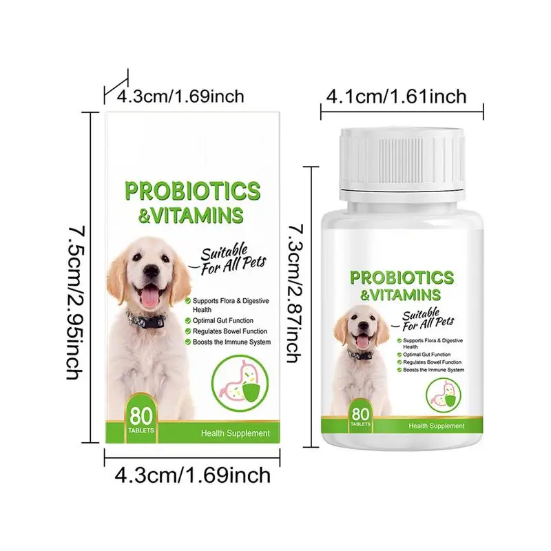 Supplément nutritionnel pour chat, soja pour chien, supplément de santé pour animaux de compagnie, probiotique, soutien digestif, petit