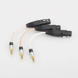 Wysokiej jakości 4.4mm zrównoważony męski do 4-pinowego XLR żeński zbalansowany kabel Adapter Audio TRS