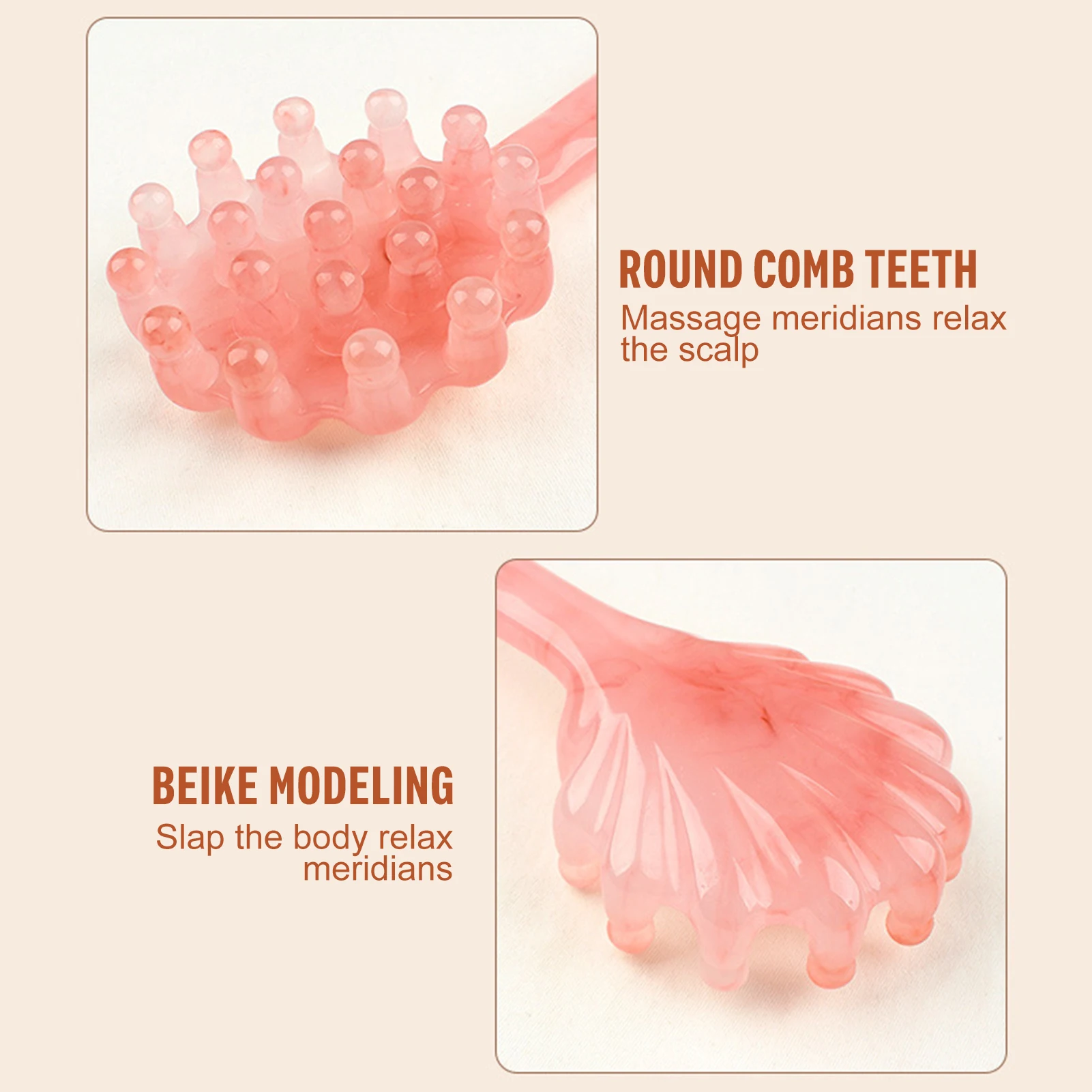 1 قطعة مشط تدليك الرأس على شكل قذيفة مقبض طويل الراتنج تدليك أمشاط رئيس مدلك ميريديان كشط فروة الرأس تدليك الأدوات الصحية