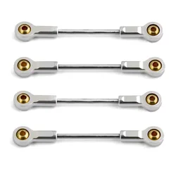 4pcs Metal Chassis Suspension Link Rod Pull Rod for Kyosho MINI-Z 4x4 1/18 1/24 RC Car Upgrade Parts Accessories