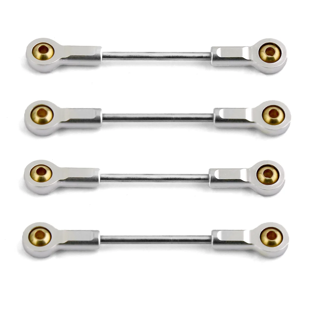 4pcs Metal Chassis Suspension Link Rod Pull Rod for Kyosho MINI-Z 4x4 1/18 1/24 RC Car Upgrade Parts Accessories