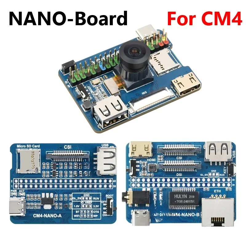 Raspberry Pi CM4 Expansion Board CM4/CM5-NANO-A/B/C Ultra Mini, CM4 size only