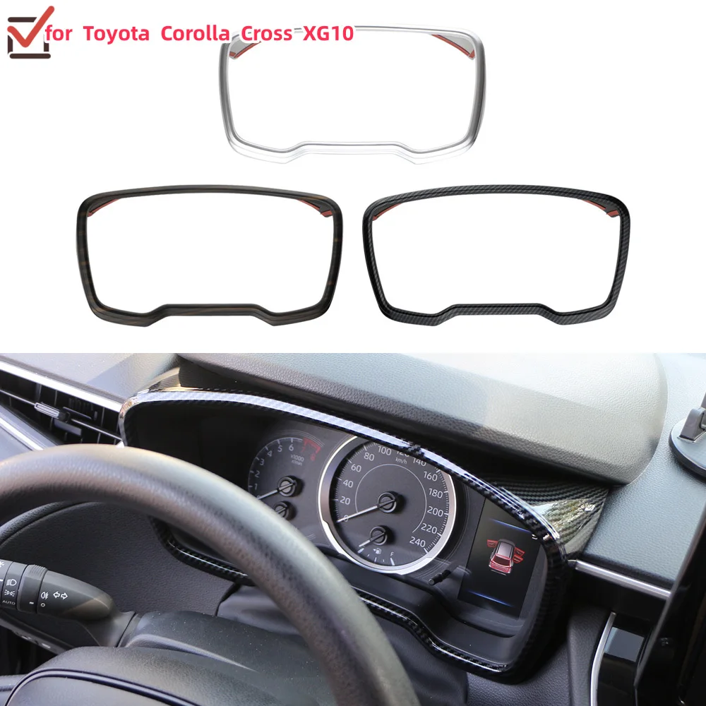 For Toyota Corolla Cross XG10 2021-2023 LHD ABS Car Instrument Display Speedometer Gauge Cover Case Trim Frame Sticker