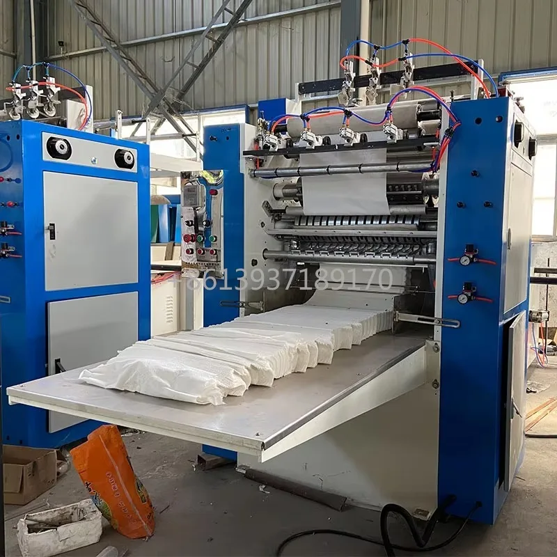 Factory Price Embossing Box Soft Facial Tissue Machine Production Line Facial Tissue Paper Folding Machine
