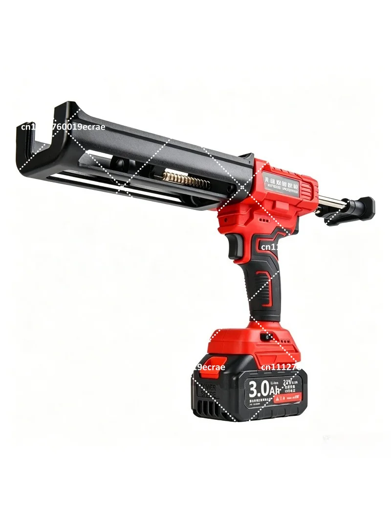 Cordless 6-Speed Double Tube Electric Glue Gun, Lithium Battery Construction Tool