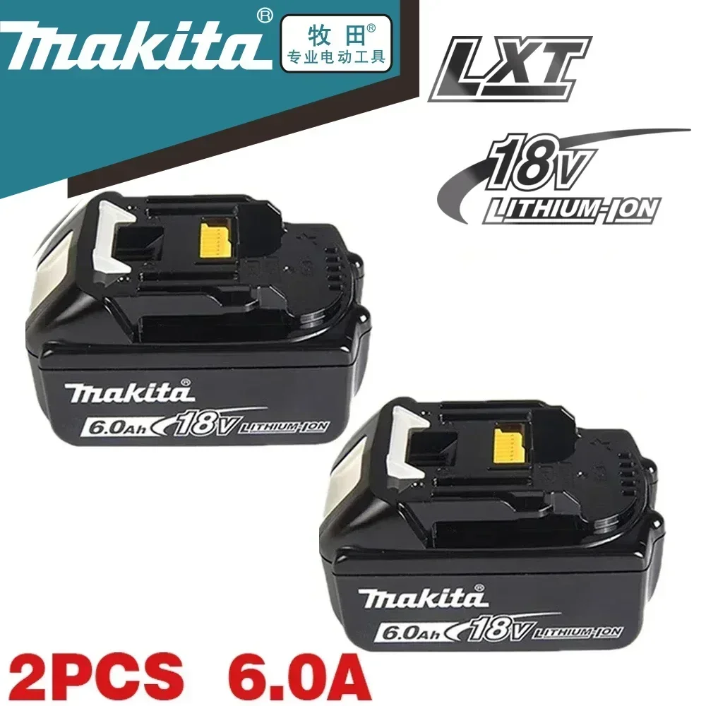 

Makita 18V Battery 6AH 6000mAh Li-ion Replacement LXT BL1860B BL1860 BL1850 BL1830 DHP482RFX9 BL1815 LXT400 for Cordless Drills