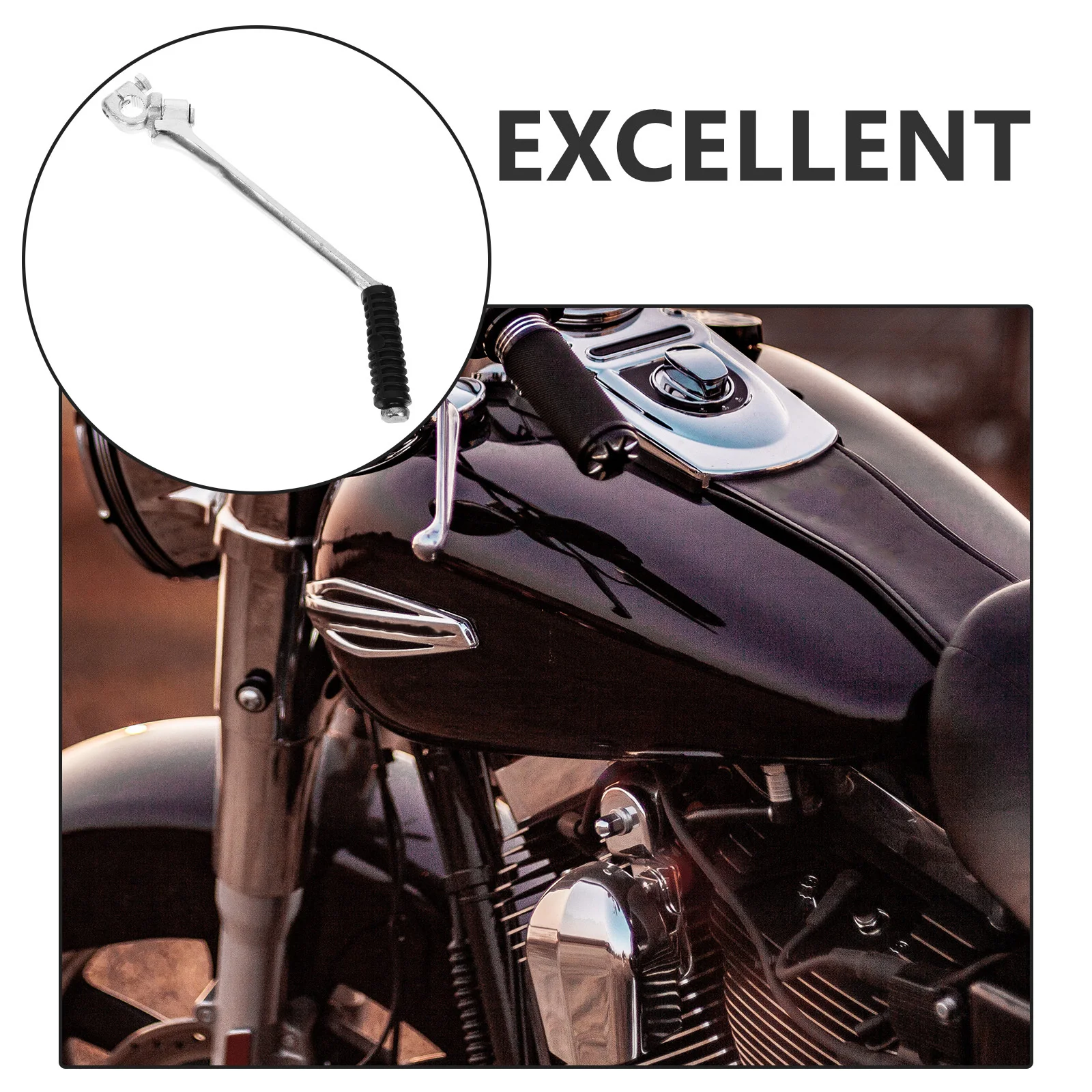 

Motorcycle Starter Lever Metal Replacement Kick Starter Gear Shifter Lever Easy Installation Stable Starting Performance
