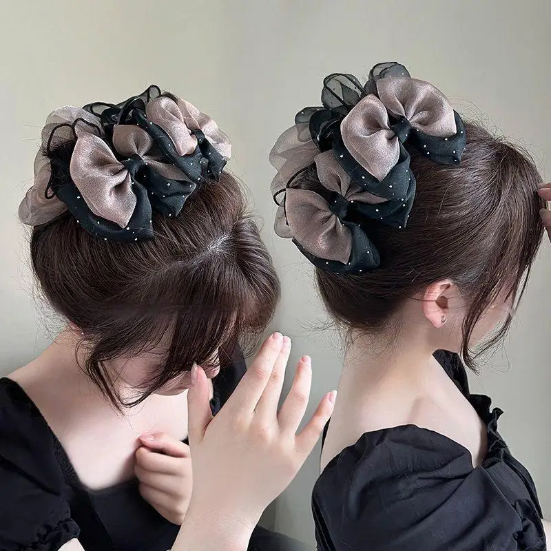 

Eugen Mesh Grab Clip Large Hair Clip for Women's Back of The Head 2024 New High-end Shark Clip