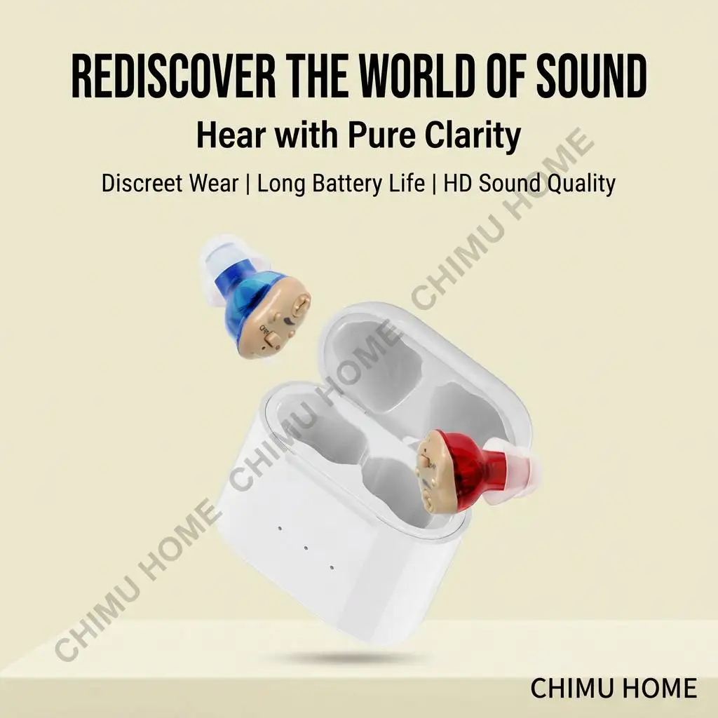 【CHIMU HOME】Smart Precision Sound Hub for Clear Audio V3 Rechargeable In-Ear Active Sound Management Wand Digital Display