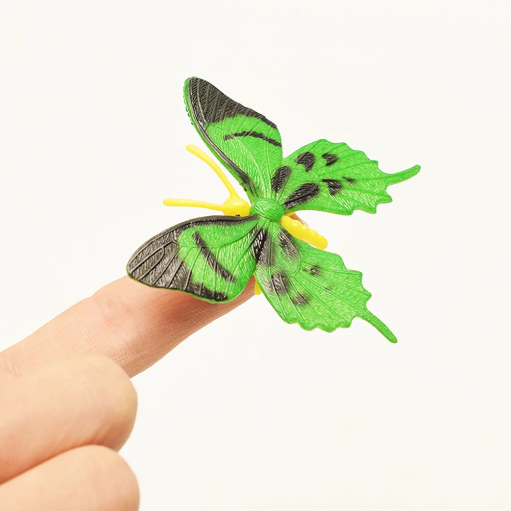 Mariposa Artificial para niños, modelo de mariposas de observación, juguete cognitivo, estatuilla cognitiva, artesanías