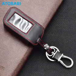 Leather Car Key Cover For StarLine A93 A63 A36 A39 A66 A96 Two Way Car Alarm System LCD Remote Control Fobs Shell Protector Case