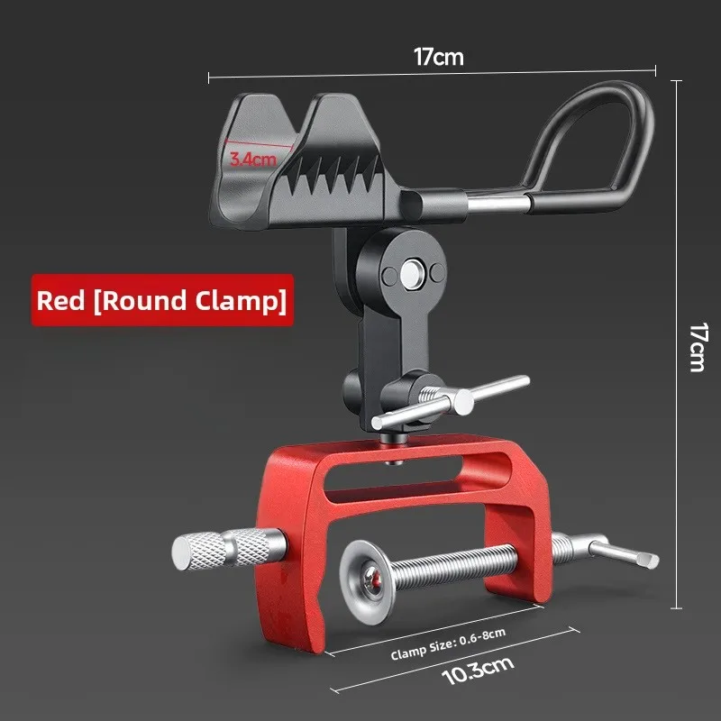 aluminum-fishing-rod-holder-for-yachts-and-boats-multi-angle-adjustment-detachable-head-design-flat-toothed-base-compatibility