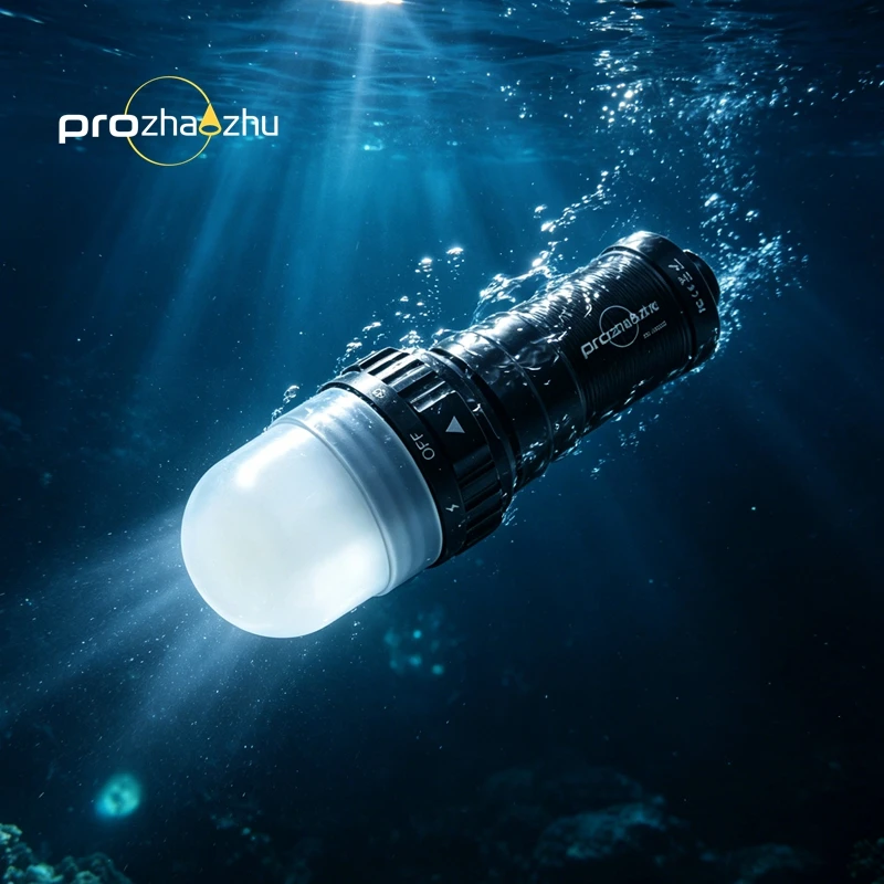 PROZHAOZHU 3000 Lumen Diving Strobe IP68 150M Alumium Alloy