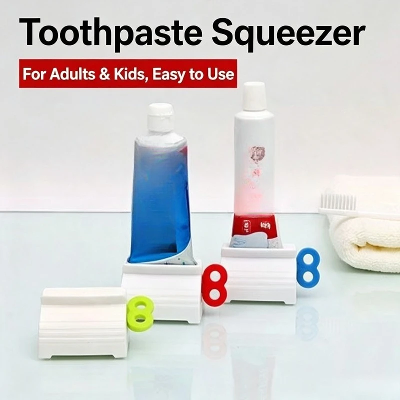 1Pc Lazy Toothpaste Squeezer Manual Rolling Tube Dispenser For Toothpaste Facial Cleanser Cosmetic Squeeze Tool