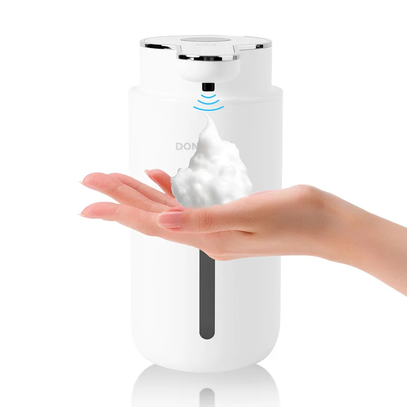 420ML Berührungsloser Digitaler Seifenspender mit 6-stufiger Schaum-/Flüssigkeitsregulierung, Automatischer Intelligenter Sensor-Handdesinfektionsmittel-Pumpspender