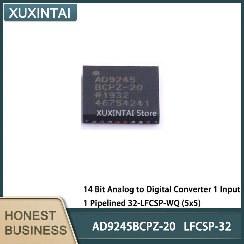 

5Pcs/Lot New Original AD9245BCPZ-20 AD9245BCPZ 14 Bit Analog to Digital Converter 1 Input 1 Pipelined 32-LFCSP-WQ (5x5)