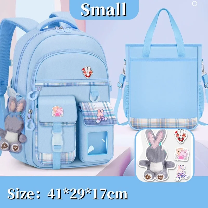 Casual Female Schoolbag Lightweight Spine Backpack Children's with Tutoring Bag Primary and Secondary School Students