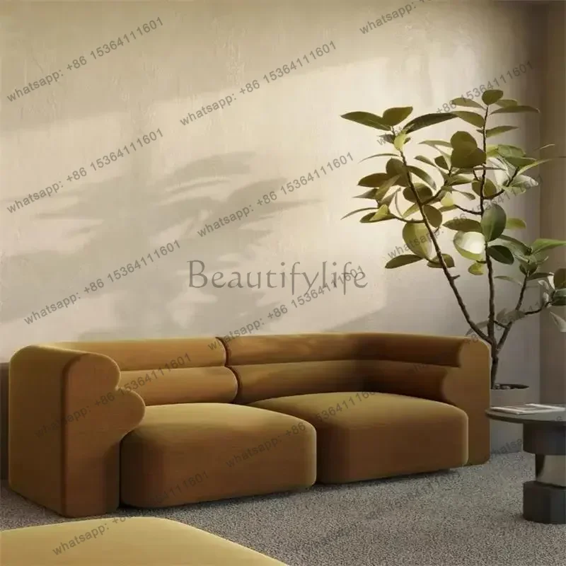 LJY Lounge Unique Living Room Sofas Cozy Relaxing European Velvet Luxury Lazy Sofa Modern Floor Nordic Divani Da Soggiorno Furni