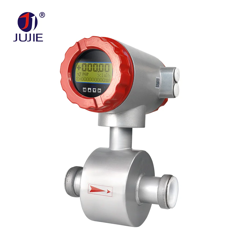 

4-20mA Electromagnetic Flowmeter Sewage Brine Corrosive Acid Liquid Magnetic Liquid Flow Meter
