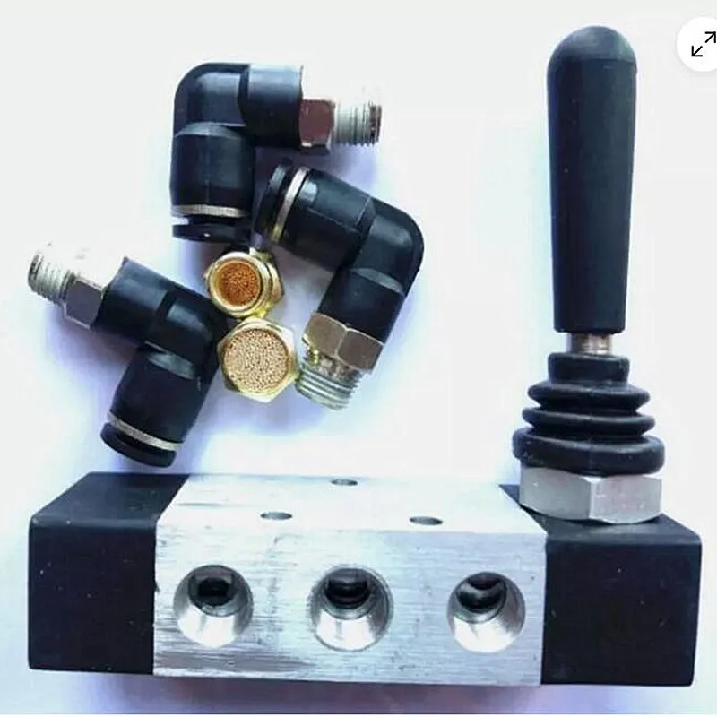 

1Set Tyre Tire Dismantling Changer Machine Part Assist Arm Control Air Valve 6mm Pipe1/8" Hand Control Switch