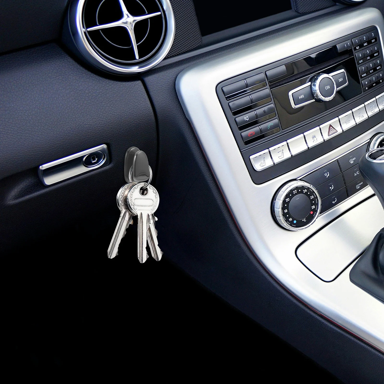 

2Pcs Car Mini Hooks Stick on Adhesive Hooks for Car Key Holder Small Hanging Vehicle Accessories Mini Hook Vehicle Hook